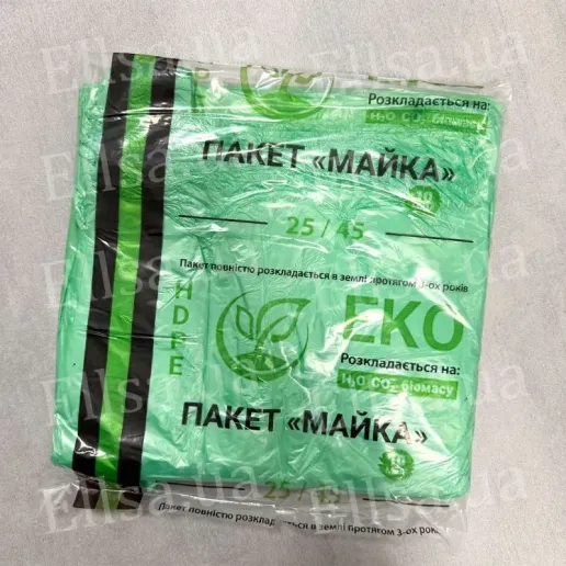 Пакет майка 25х45см Эко 160шт