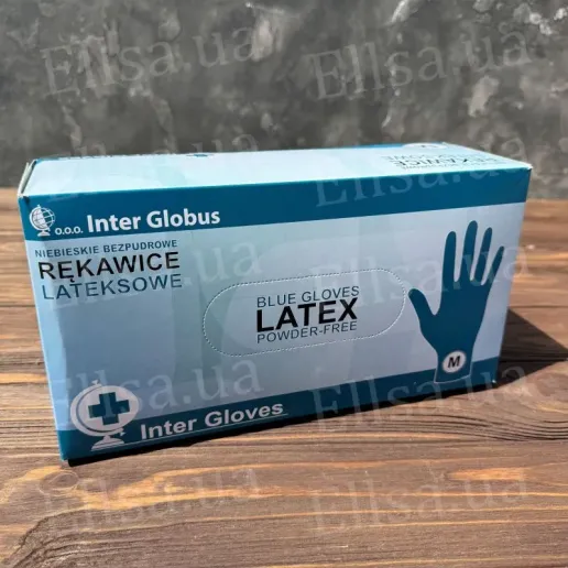 Gloves latex blue High Risk M 50pcs
