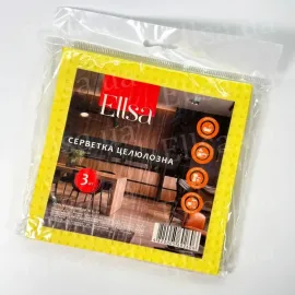Cellulose napkin 16x16cm 3pcs Ellsa