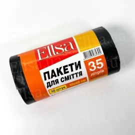 Пакеты для мусора 35л 30шт Суперлюкс Ellsa