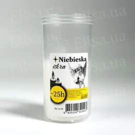 Paraffin spare candle Niebieska Iskra 25 hours
