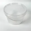 Plastic bucket with lid 2,3 l transparent