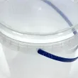 Plastic bucket with lid 10 l transparent